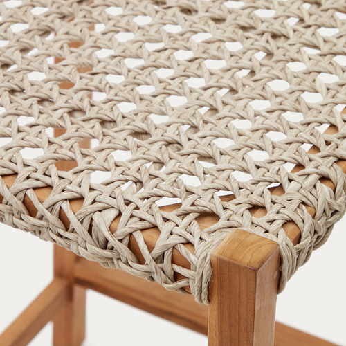67cm Ilario Teak Wood Outdoor Bar Stool