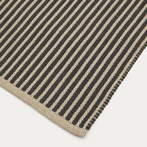 Beige & Black Corrado Indoor/Outdoor Rug