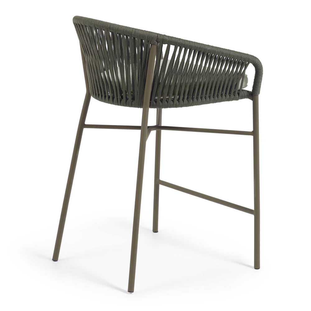 65cm Skyla Metal & Rope Barstool