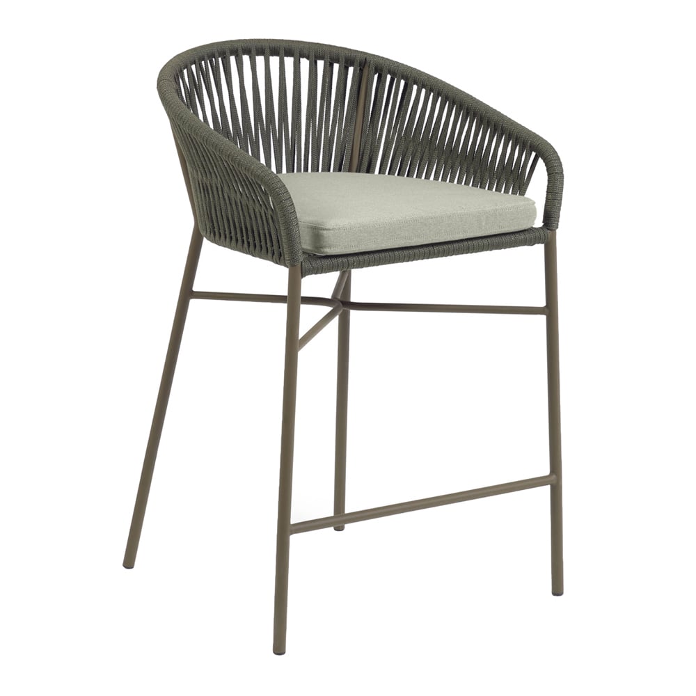 65cm Skyla Metal & Rope Barstool