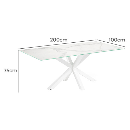 Laurent Marble-Look Dining Table