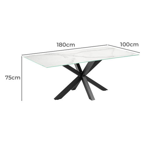 Laurent Marble-Look Dining Table