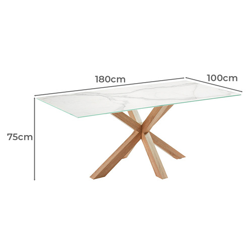 Laurent Marble-Look Dining Table