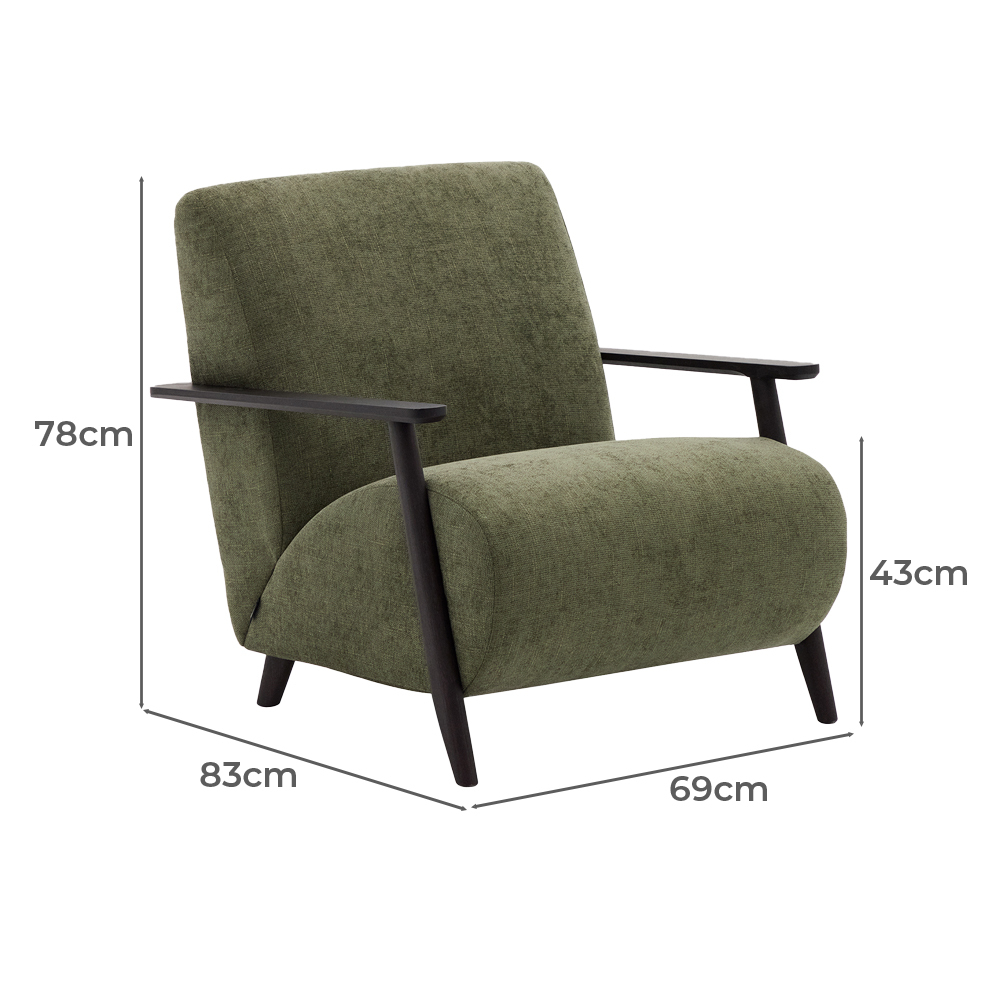Paquin Pine Wood Armchair