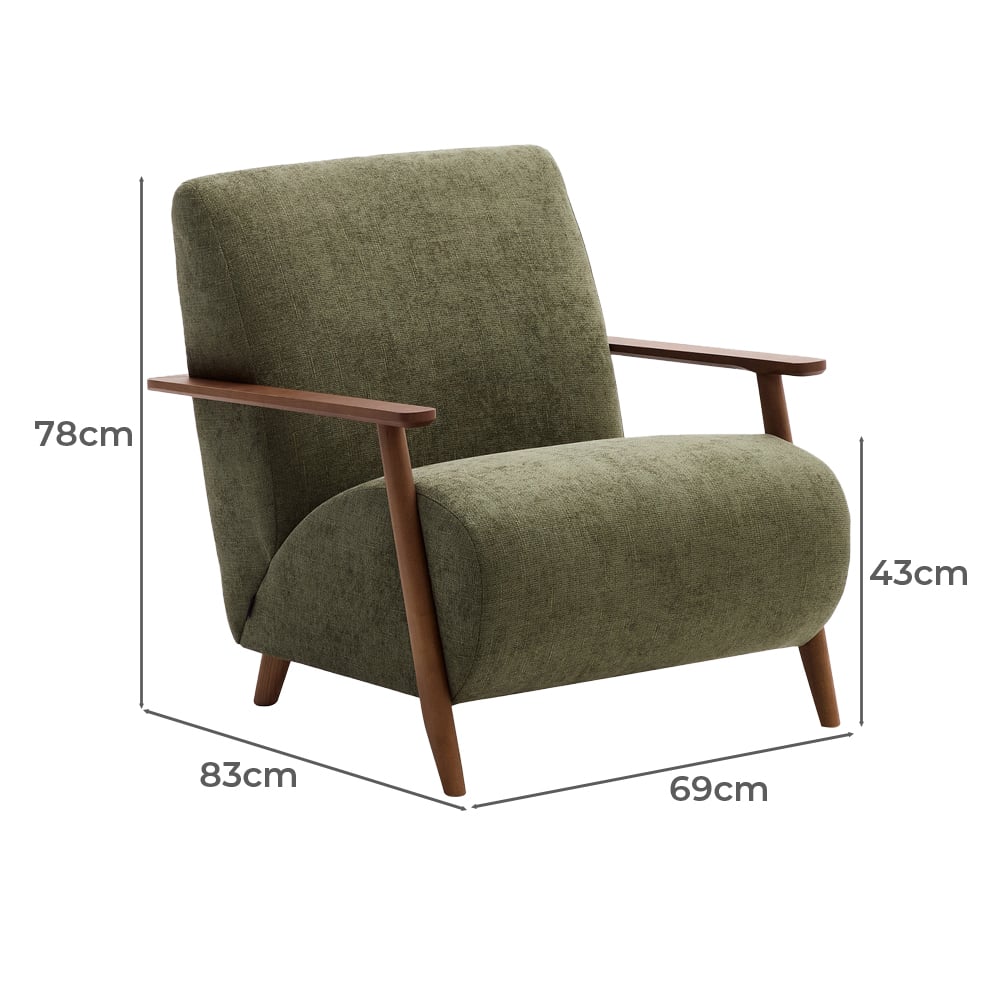 Paquin Pine Wood Armchair