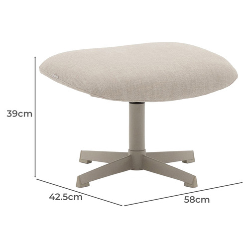 Lowell Chenille Footstool