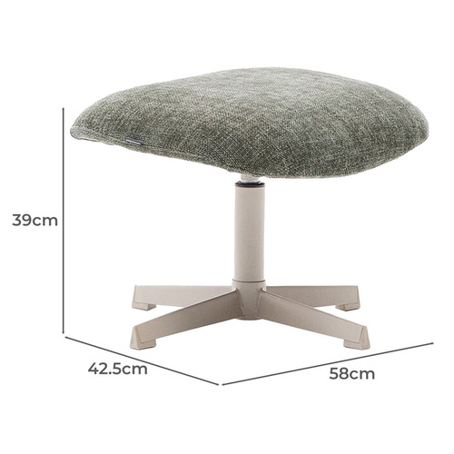 Lowell Chenille Footstool