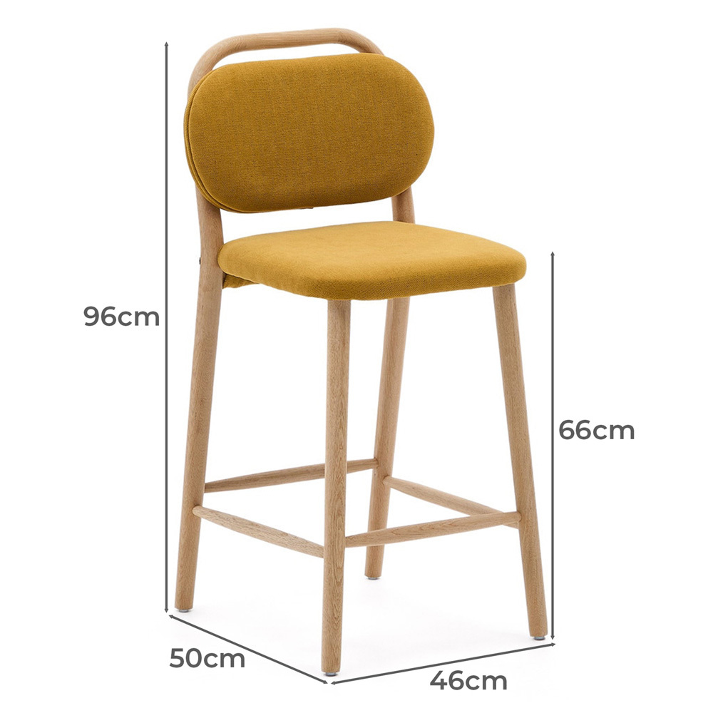 65cm Aurelia Chenille Bar Stools