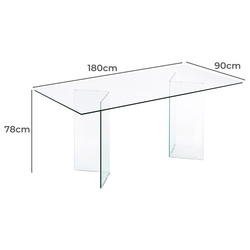 Roscoe Glass Dining Table
