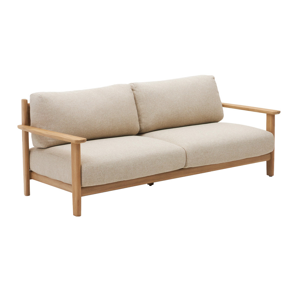 3 Seater Adleigh Teak Wood Outdoor Sofa