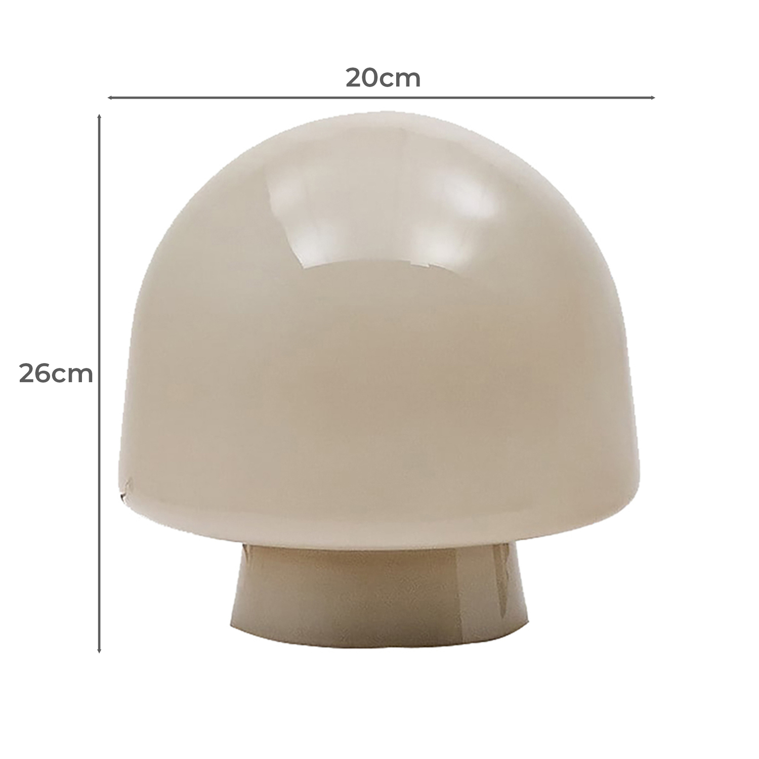 26cm Macauley Glass Table Lamp