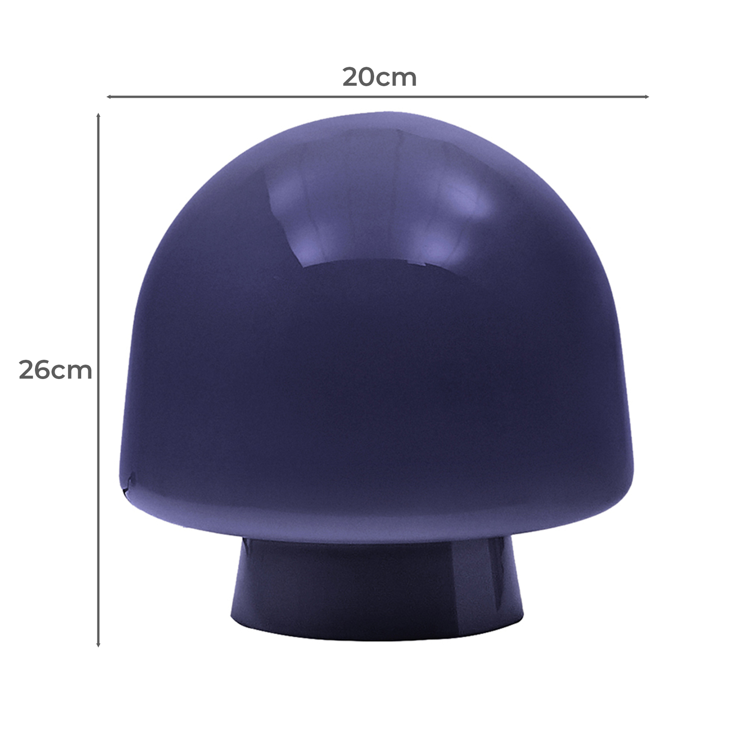 26cm Macauley Glass Table Lamp