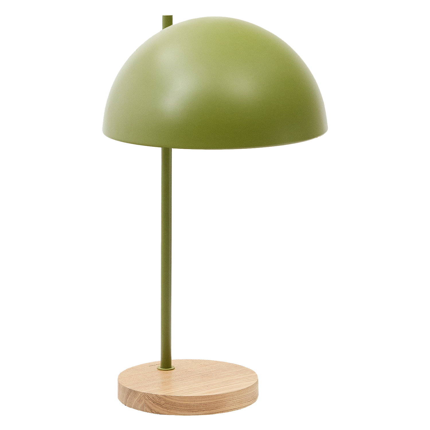 49cm Uzair Ash Wood & Metal Table Lamp