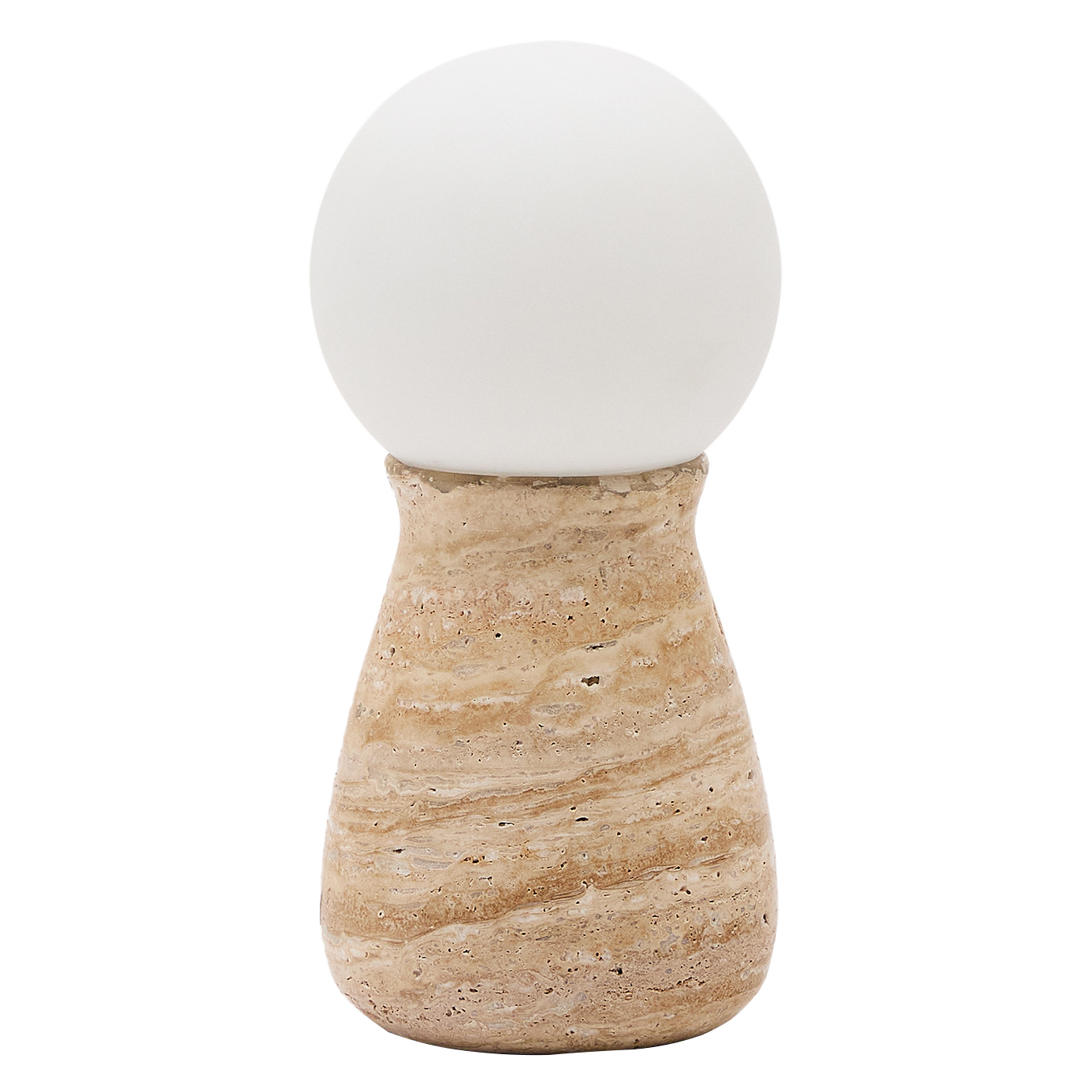 32cm Niamh Travertine Table Lamp