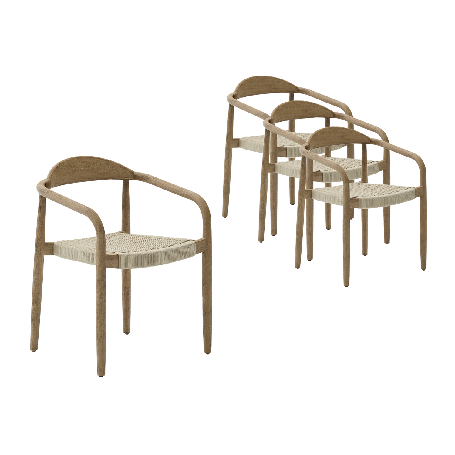 Windsor Acacia Wood Outdoor Dining Chairs