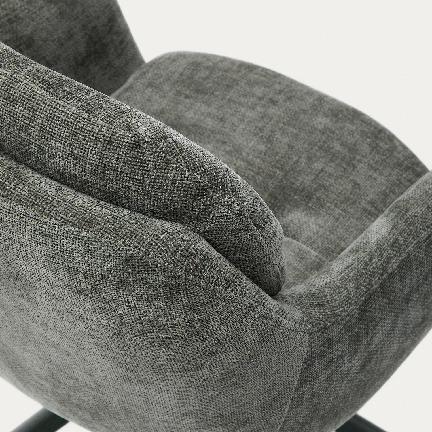 Seymour Chenille Swivel Armchair