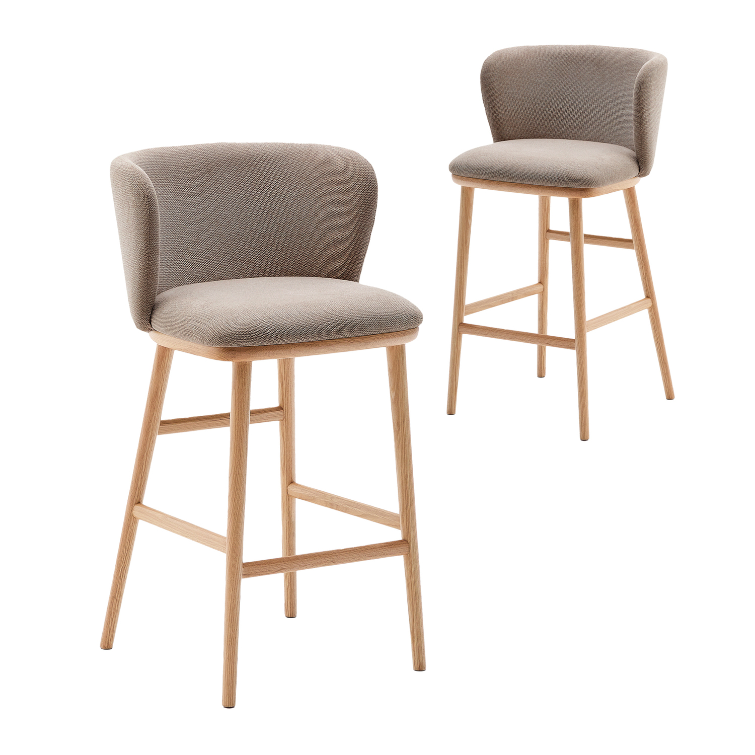 65cm Collins Chenille Bar Stools