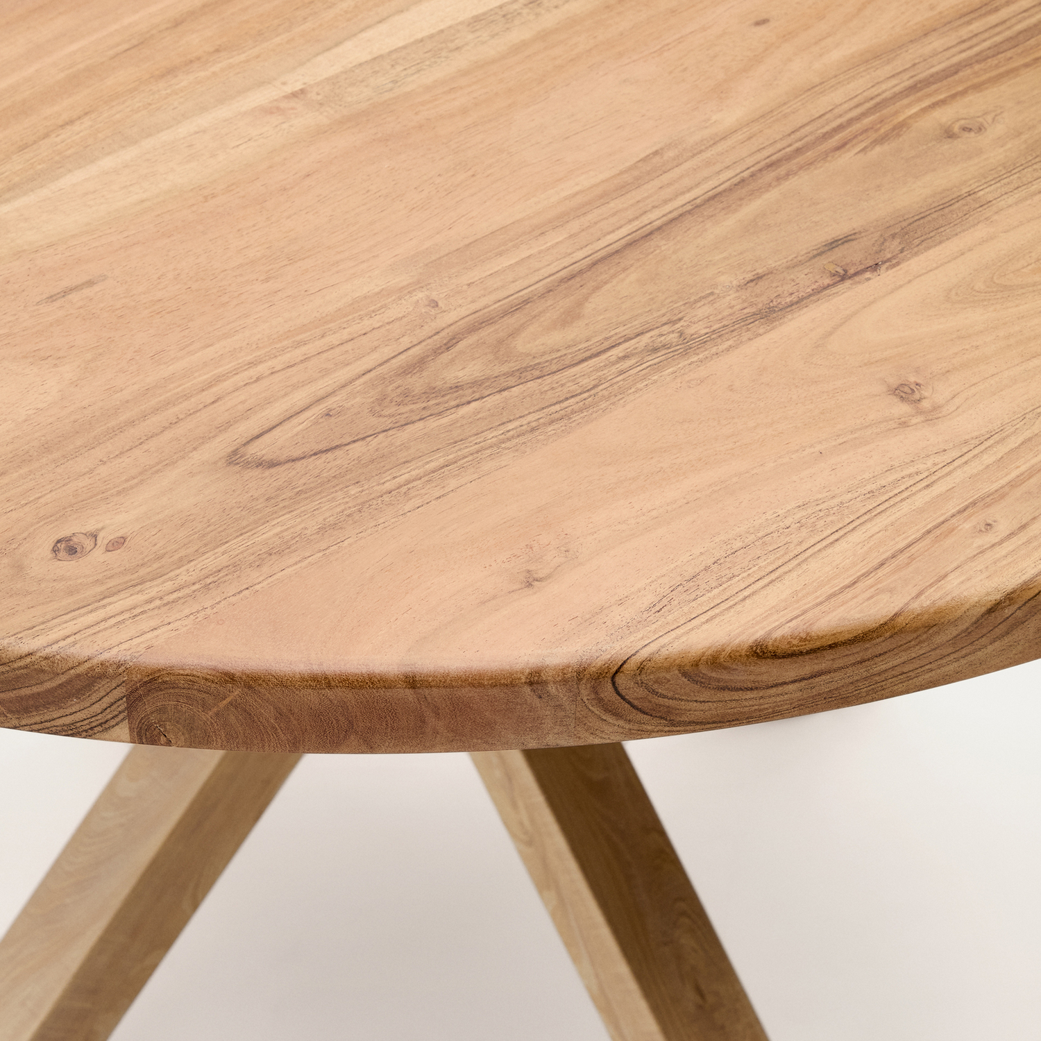 Argo Round Acacia Wood Dining Table
