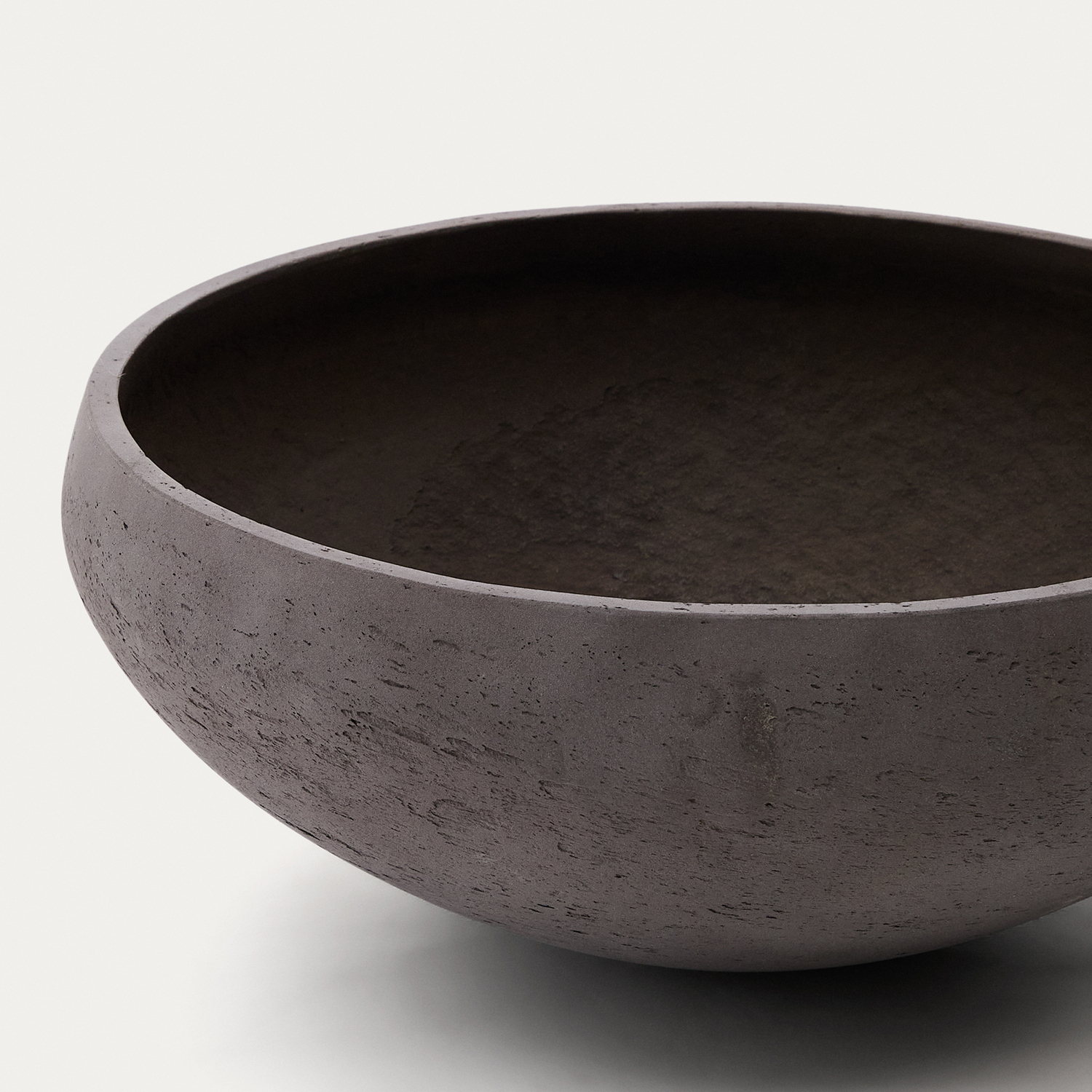 2 Piece Caribou Cement Planter Set