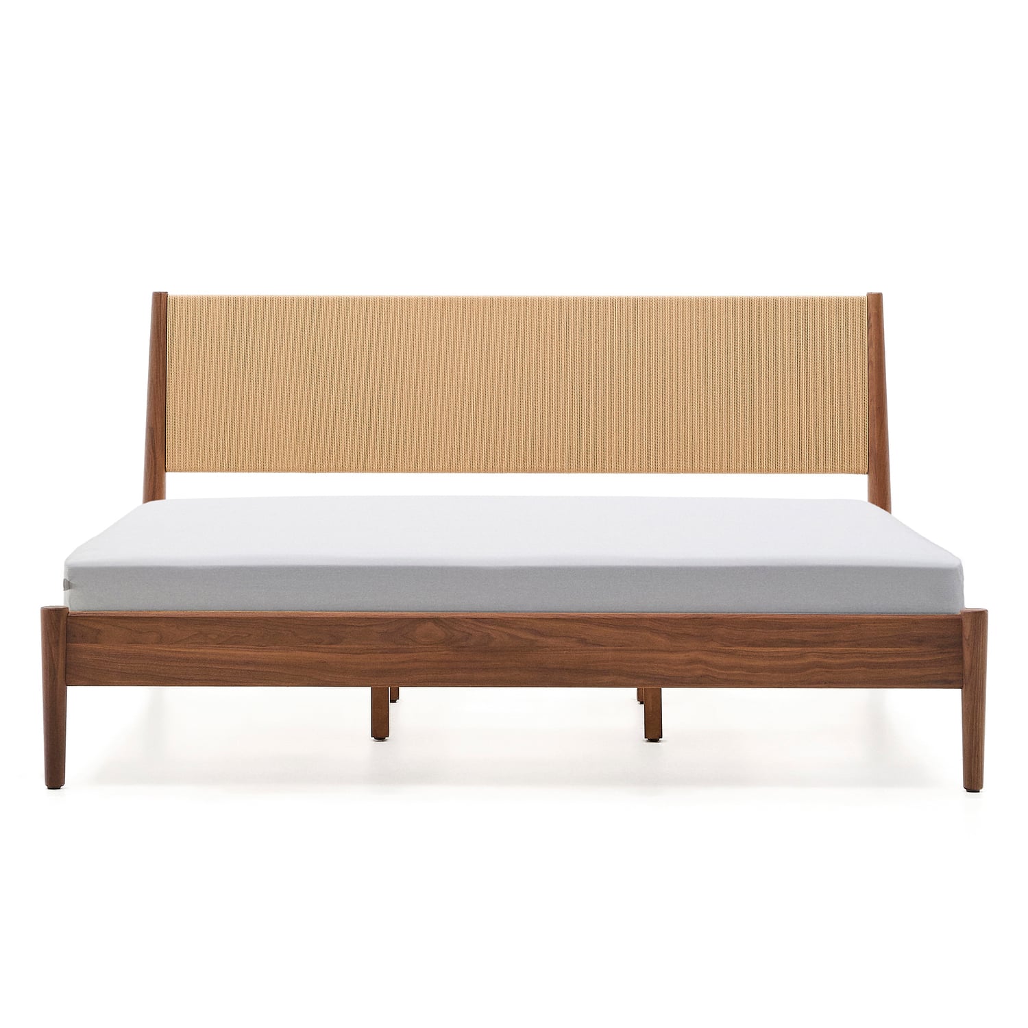 Culver Walnut Wood Platform Bed