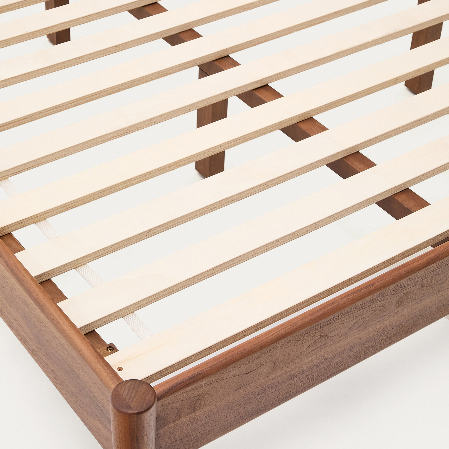 Culver Walnut Wood Platform Bed