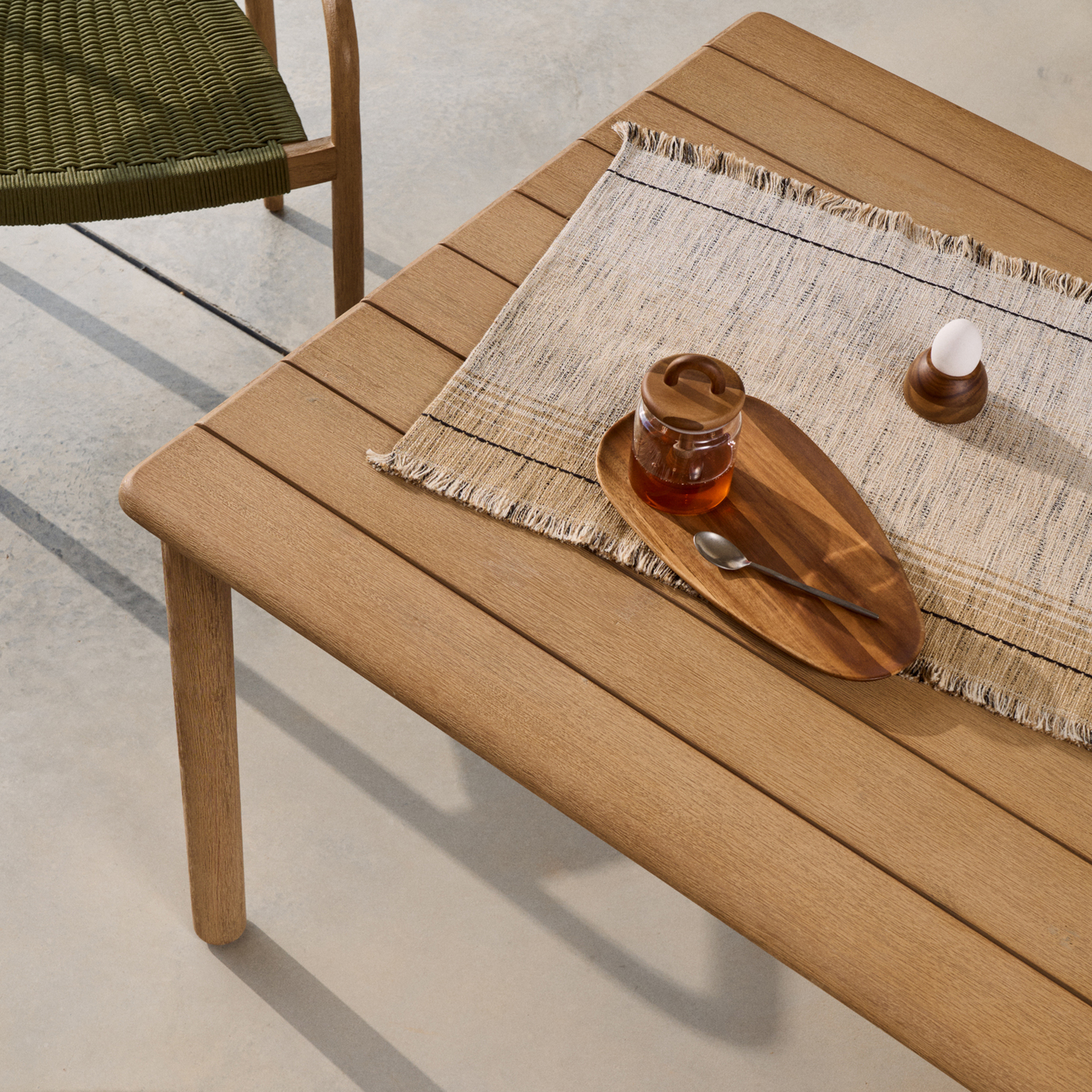 Soren Rectangular Acacia Wood Outdoor Dining Table