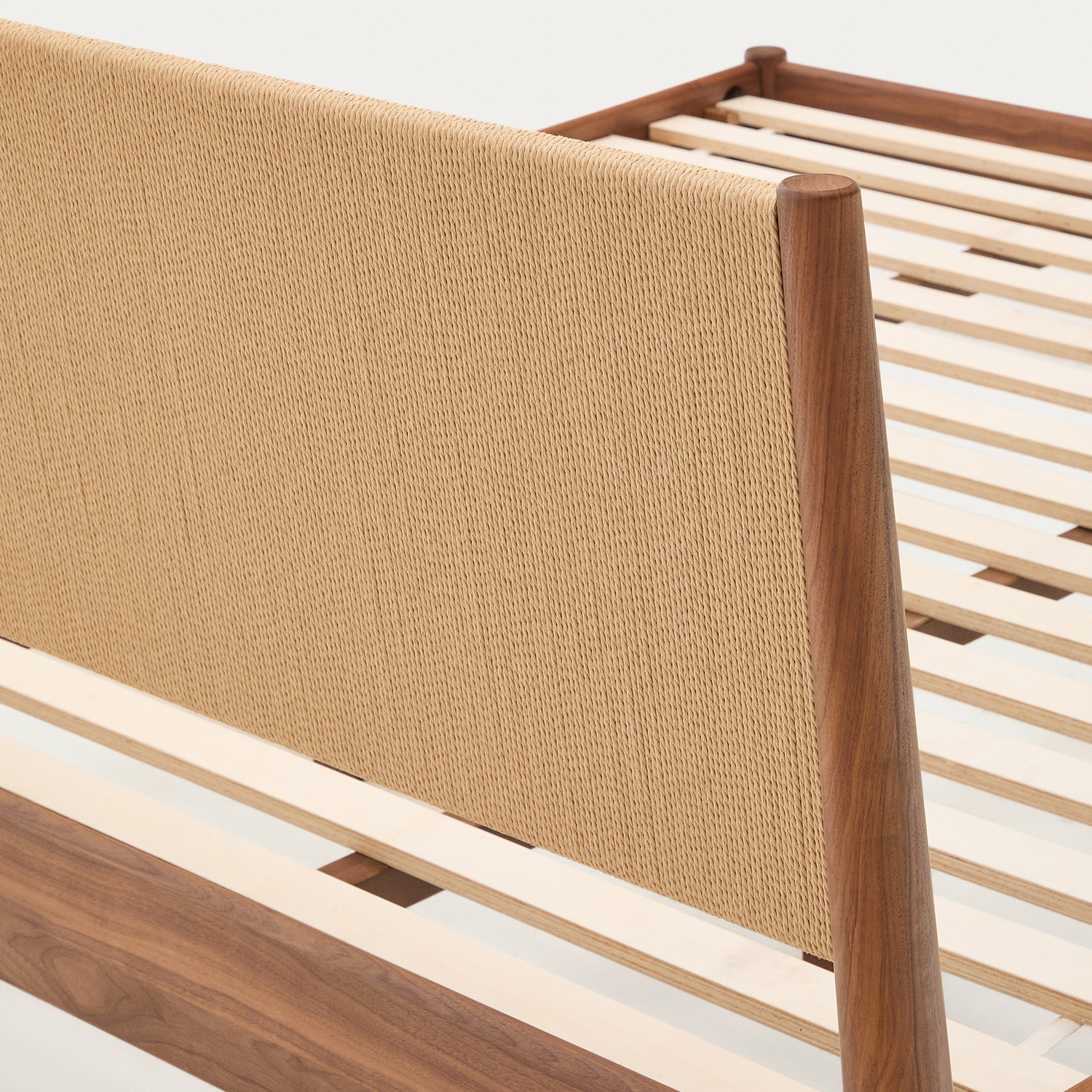 Culver Walnut Wood Platform Bed