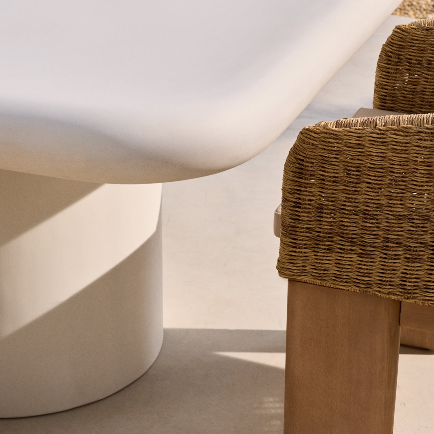 Augusta Cement Outdoor Dining Table