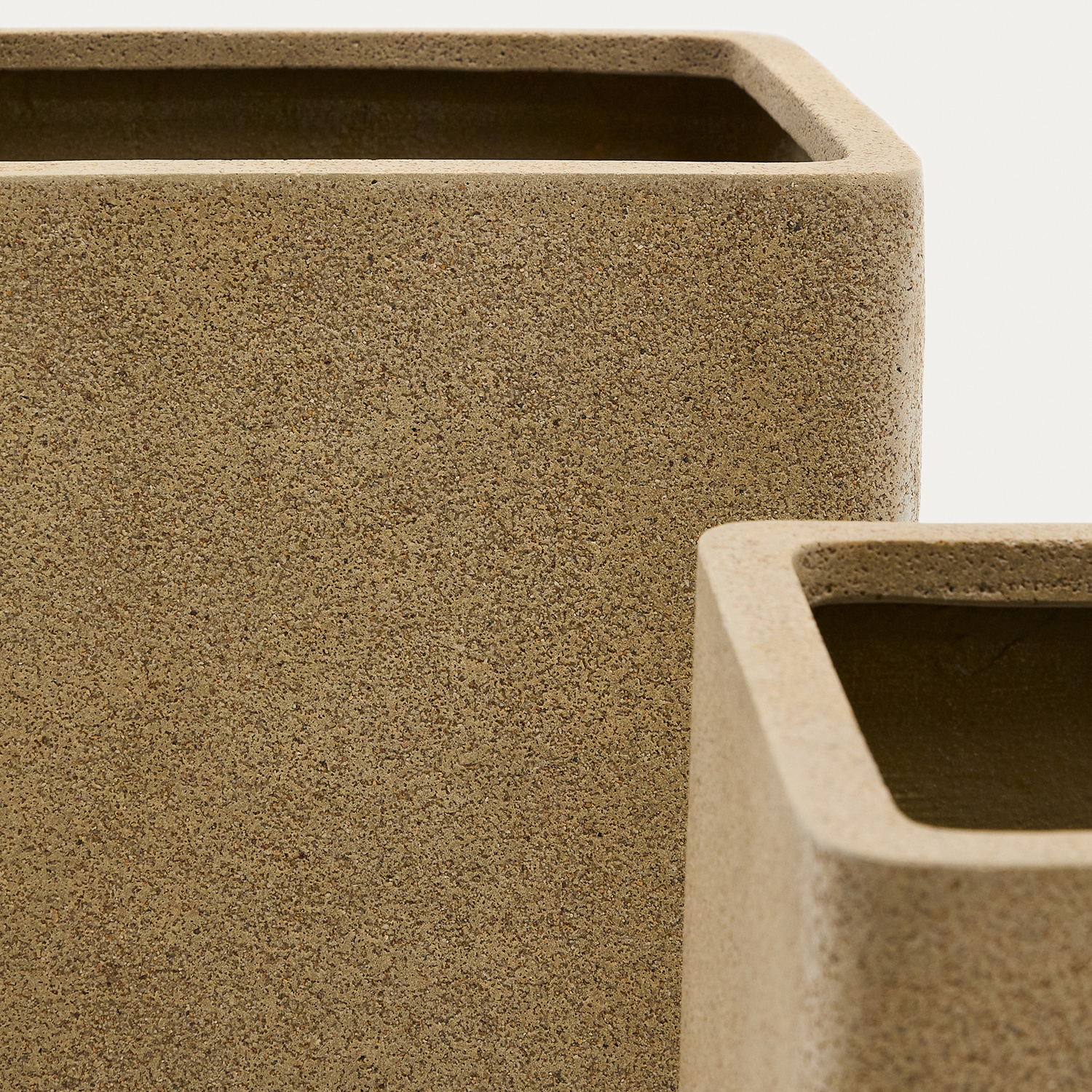 2 Piece Orlean Cement Planter Set