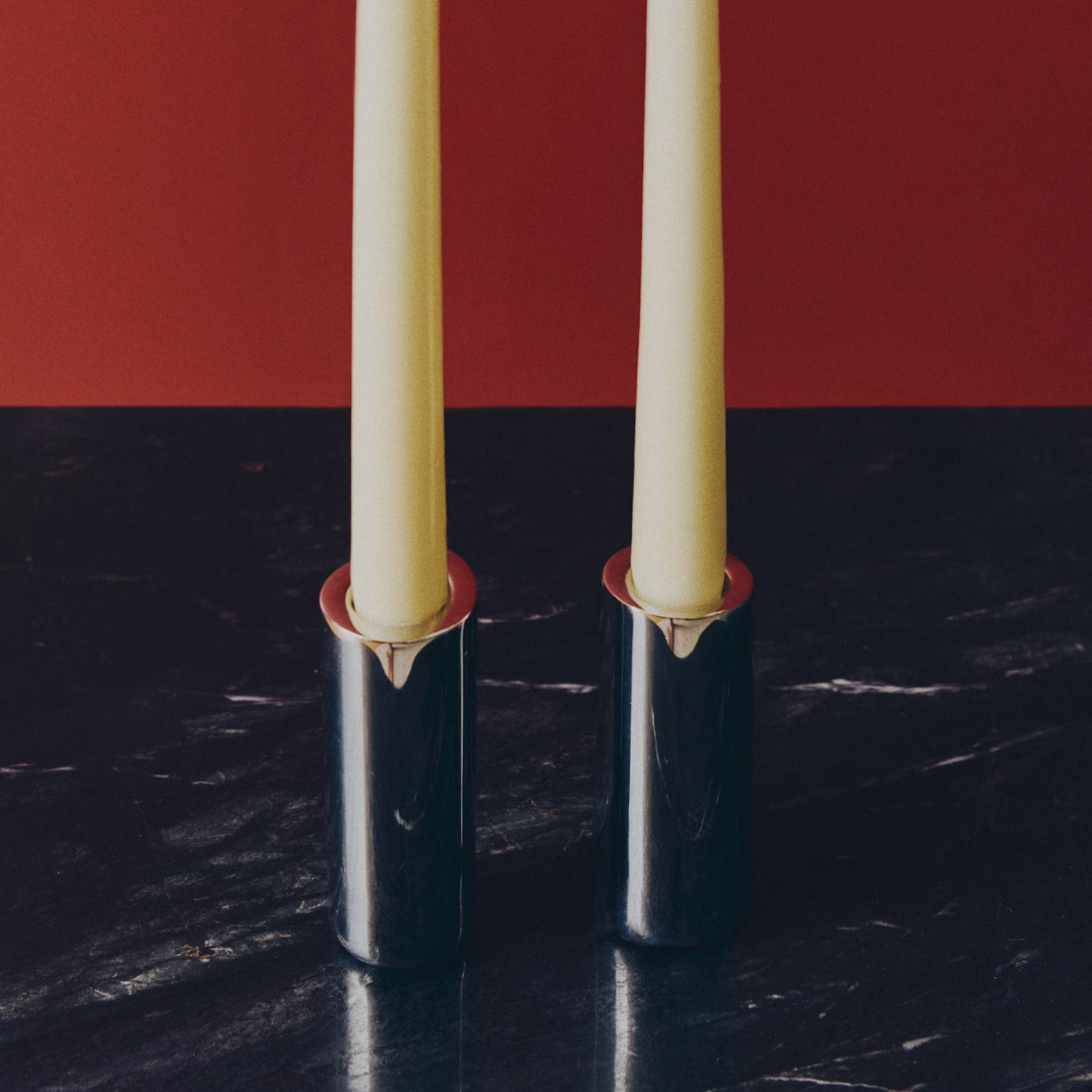 Holler Stainless Steel Candle Holders