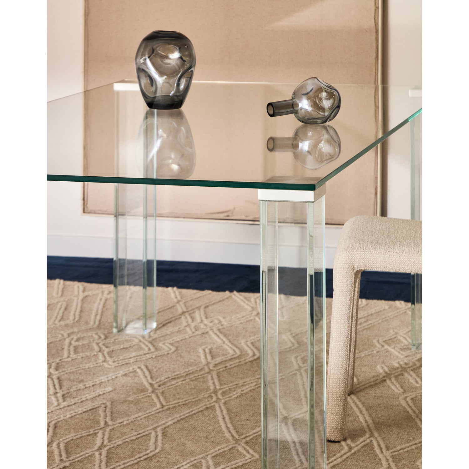 Amelia Glass Dining Table