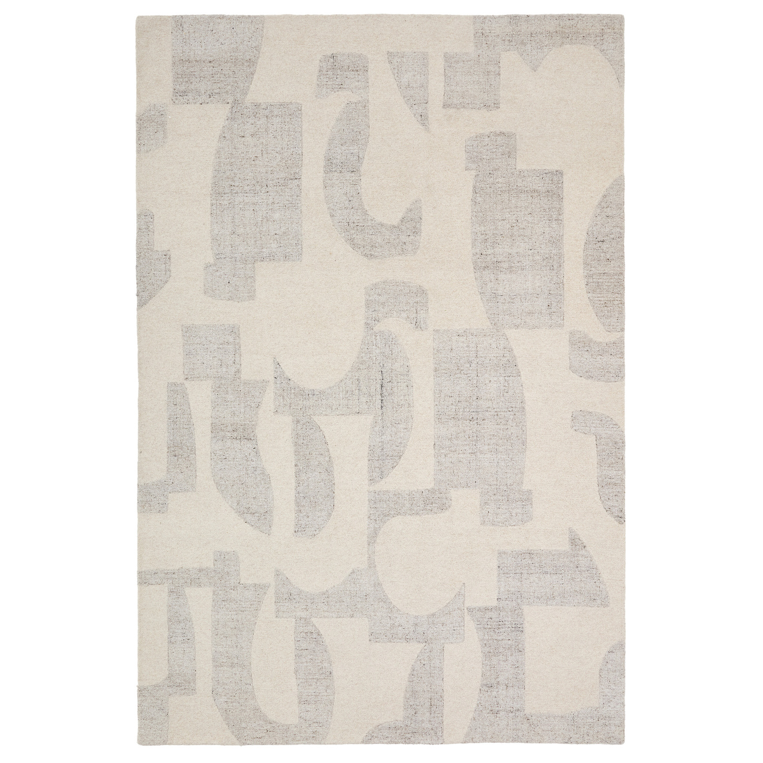 Grey Lincoln Jacquard Wool Rug