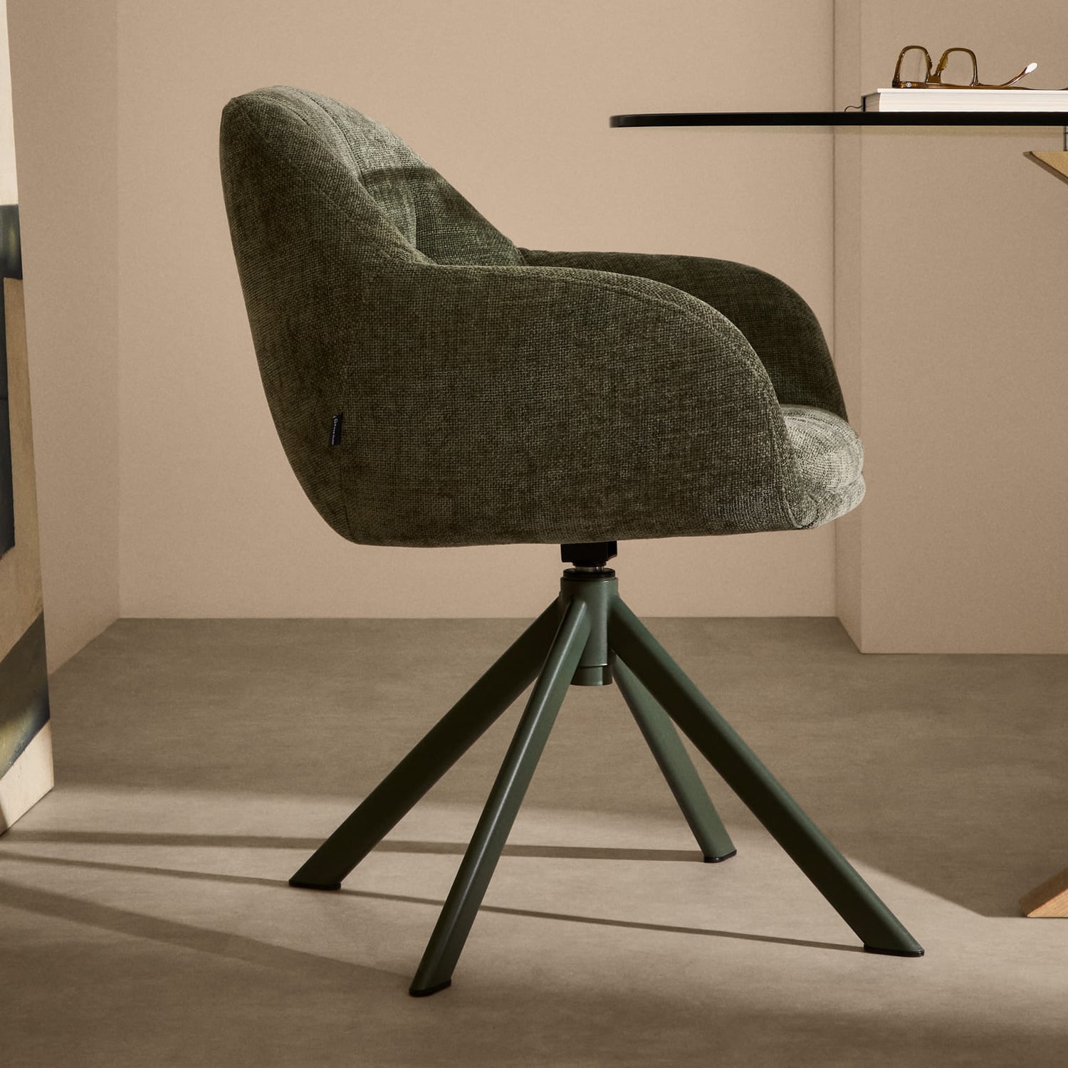Meriden-Chenille-Swivel-Armchair