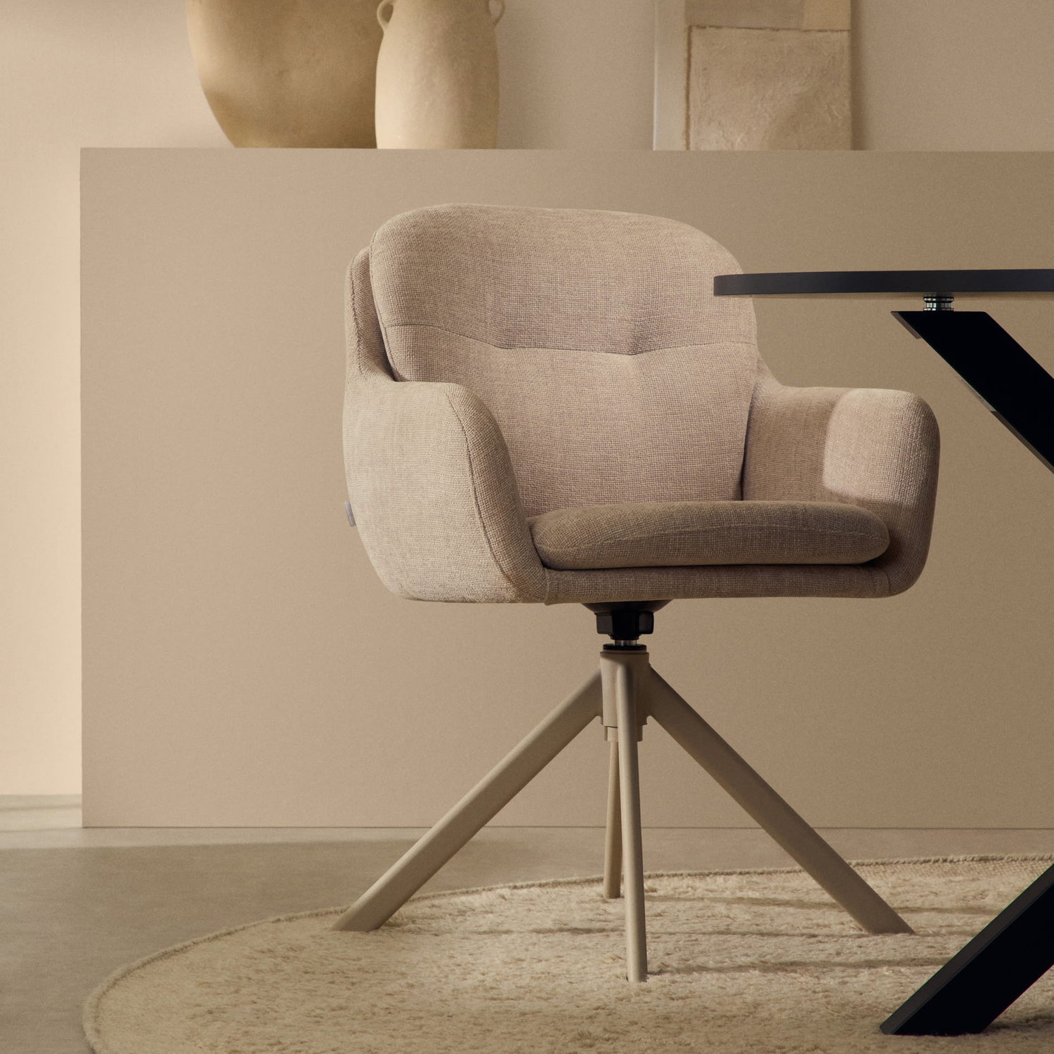 Seymour-Chenille-Swivel-Armchair