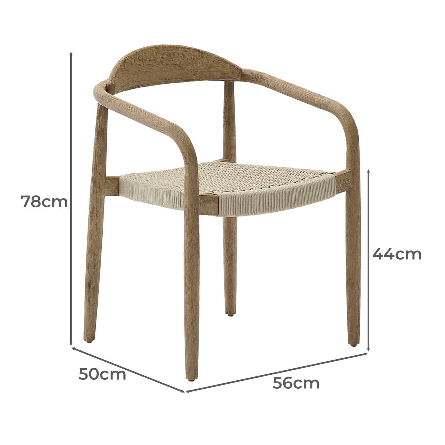 Windsor Acacia Wood Outdoor Dining Chairs