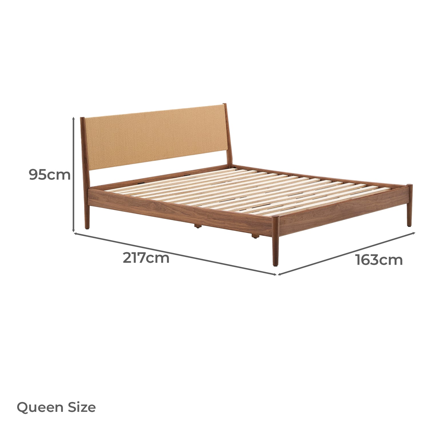 Culver Rubberwood Platform Bed