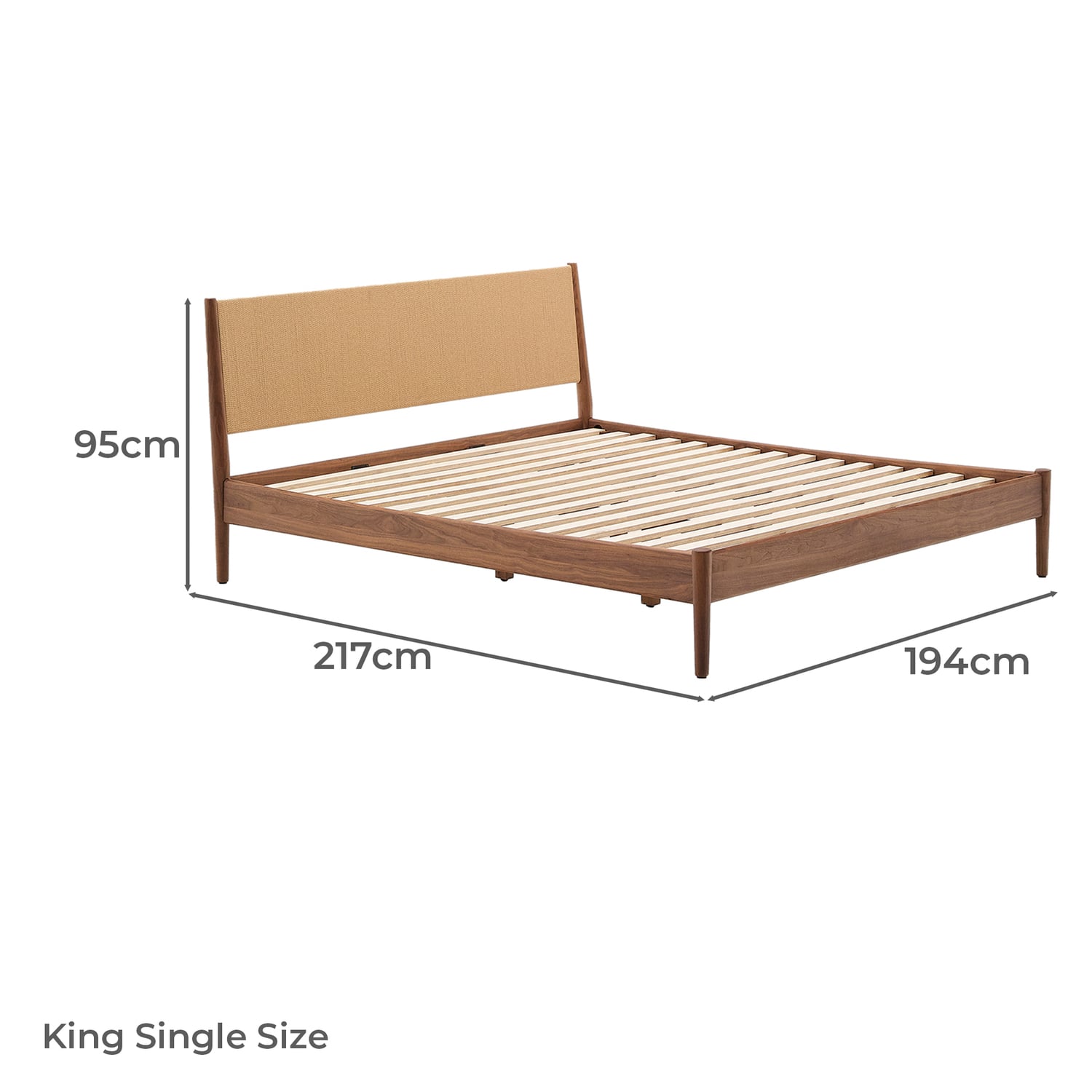 Culver Rubberwood Platform Bed