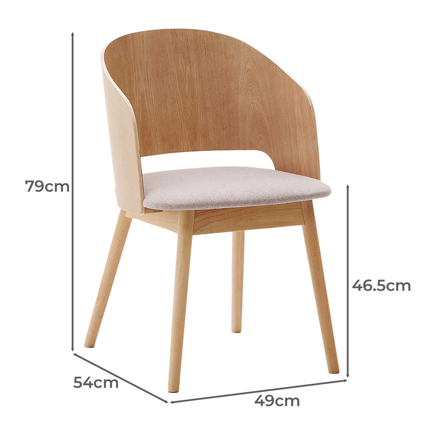Shelton Rubberwood Dining Chairs