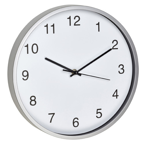 30.2cm Silver Kali Wall Clock