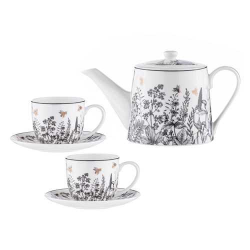 5 Piece Queen Bee Tea Set