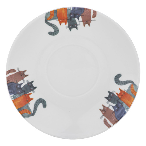 Quirky Cats Fur Friends 280ml New Bone China Cup & Saucer