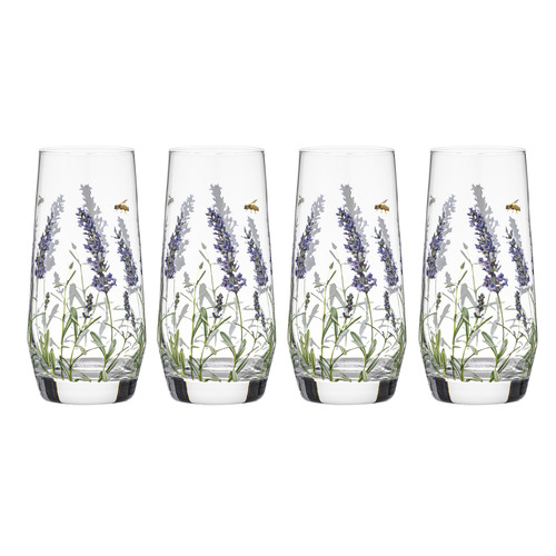 Lavender Fields 540ml Glass Highball Tumbler