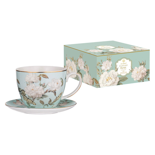 Mint Elegant Rose 310ml Cup & Saucer
