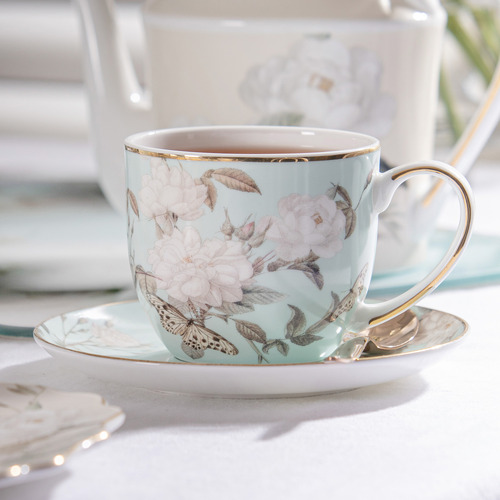 Mint Elegant Rose 310ml Cup & Saucer