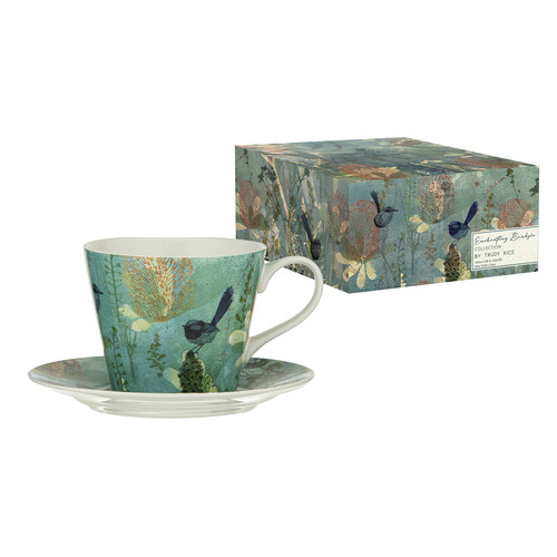 2 Piece Enchanting Banksia 340ml Cup & Saucer Set