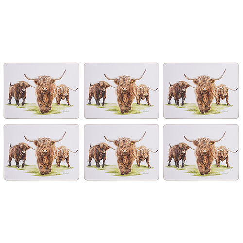 6 Piece Highland Herd Placemat Set