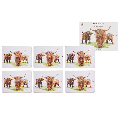 6 Piece Highland Herd Placemat Set
