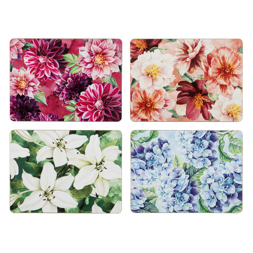 4 Piece Bold Blooms Placemat Set