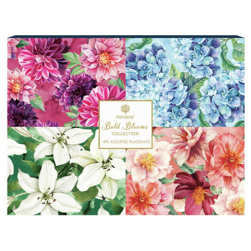 4 Piece Bold Blooms Placemat Set