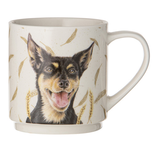 4 Piece Farmyard Faces Stackable Mug Set
